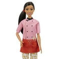 thumbnail image 2 of Barbie Pasta Chef Fashion Doll, Brunette with White Hat, Macaroni Pants, Pot & Pasta Accessories, 2 of 5
