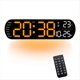 thumbnail image 3 of Reloj Despertador Digital LCD Pantalla de Reloj de Pared LED Grande Multifunción con Alarma, Reloj de Temperatura y Humedad-B, 3 of 5
