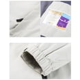 thumbnail image 5 of IROINNID Men's Windbreaker Hooded Lightweight Sun Protection Jacket Hard Shell Waterproof Mountain Outdoor Jacket,White, 5 of 8
