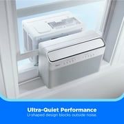Midea 12,000 BTU Smart Inverter U-Shaped Window Air Conditioner, Energy Efficient Quiet AC Unit, Wi-Fi Enabled – White