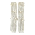 thumbnail image 4 of Yuanlong Womens Leg Warmers Ribbed Knit With Bow Detail Knee-High Stirrup Socks Stretchy Spring Wear Fashion Slouch Socks, 4 of 4