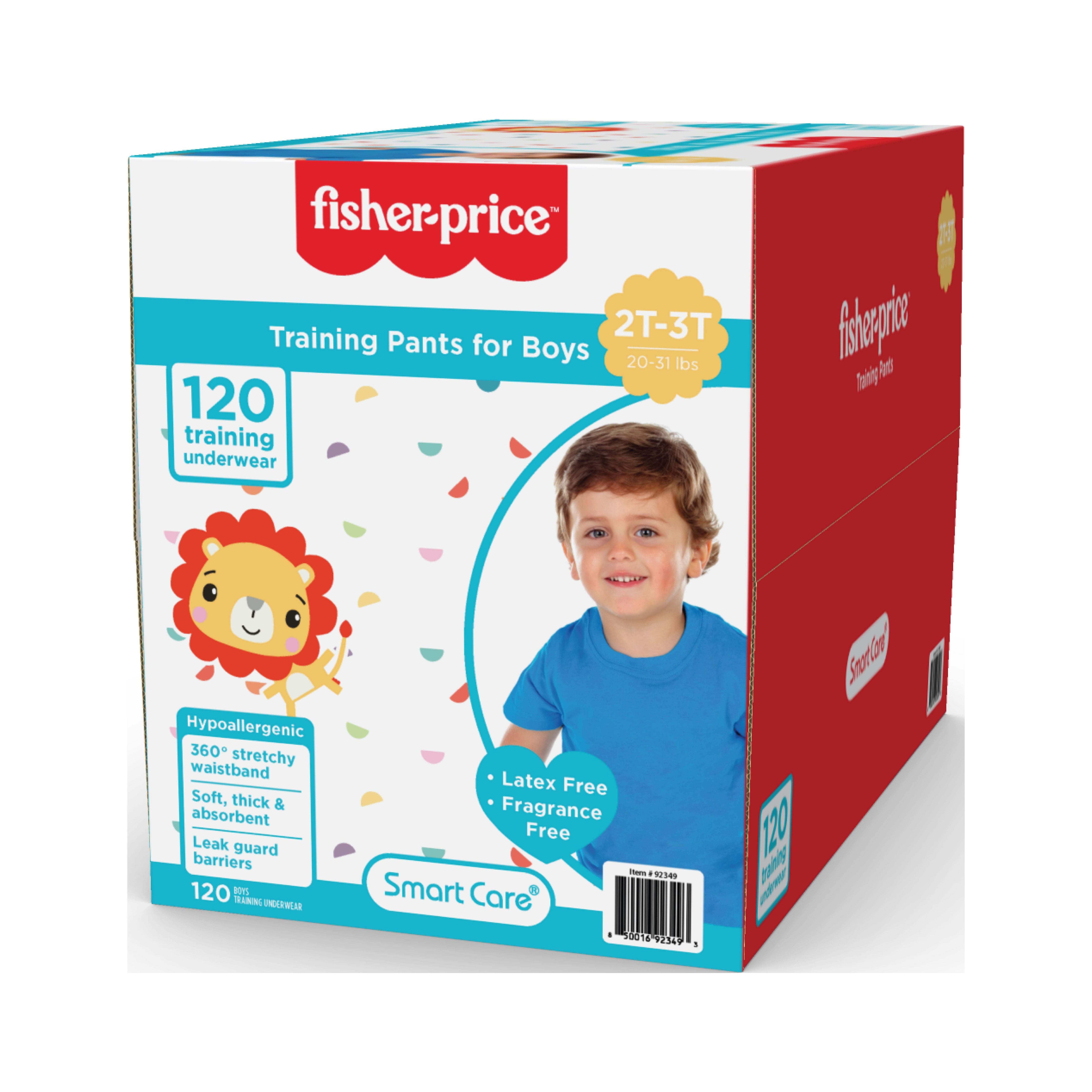 Fisher-Price Boys Pull-up Potty Training Pants for Toddlers, 2T-3T, 120 Count