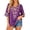C-Purple482, variant on DHFJKG Bohemain T Shirt Women Ethnic Style Printed V Neck Half Sleeve Graphic Tee Fashion Summer Vacation Clothes Comfy Tops