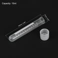 thumbnail image 3 of Uxcell 15ml 17x100mm PP Plastic Test Tubes with 2 Positions Cap Clear 10 Pack, 3 of 5