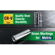 SK Hand Tools SK01349 11 Piece Metric 1/2 Drive Set Deep Socket Set