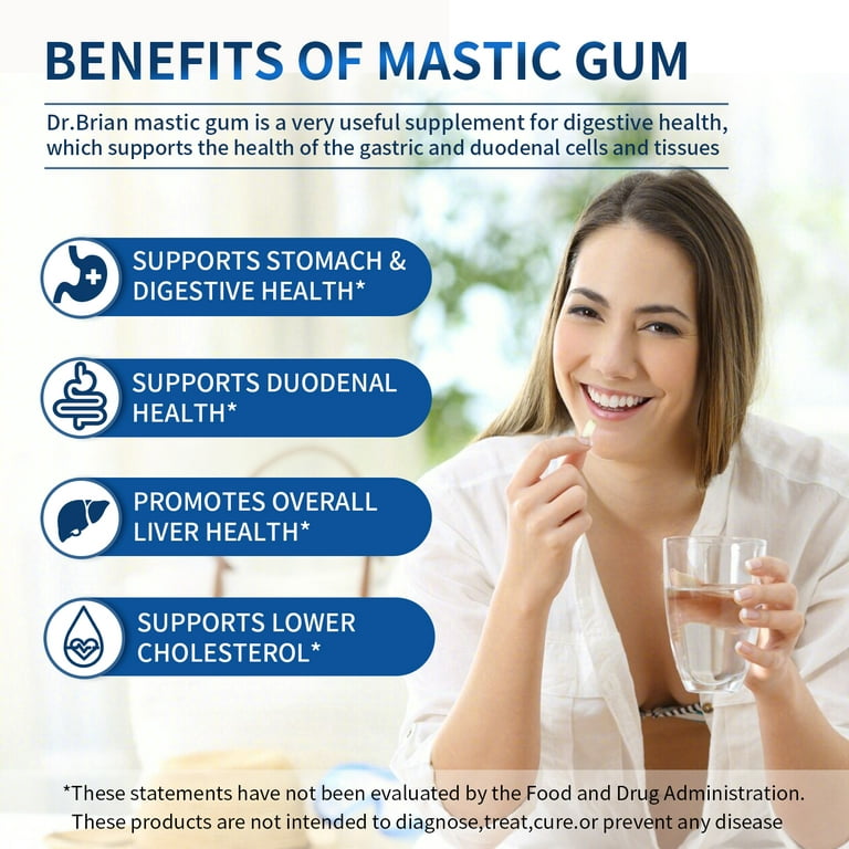 Mastic Gum, 240 Vegetarian Capsules