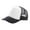 Black-White, variant on Spring Summer Kids Boys Girs Adjustable Mesh Baseball Caps Trucker Visor Hats