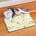 thumbnail image 2 of Vintage Lemon Yellow Dog Feeding Mat - Absorbent Non-Slip Pet Food Mat with Fresh Lemon Print, Easy to Clean and Eco-Friendly, 2 of 4