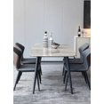 thumbnail image 3 of Italian light luxury rock slab dining table chair modern simple rectangular bright marble table My Lux Decor Round, 3 of 12