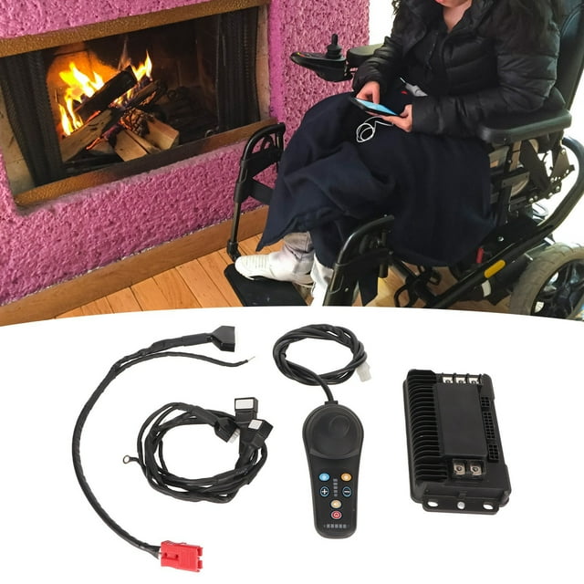 Joystick Para Silla De Ruedas Eléctrica, A Prueba De Parachoques, Ajuste Universal, Arranque, Disipación De Calor Rápida, Movilidad, Controlador De Joystick Para Sillas De