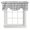 Grey, variant on Tie Up Valances for Windows, Burnt Orange Grey Stripe Adjustable Valance Curtains Window Treatment for Living Room, Minimalist Farmhouse Striped Rod Pocket Kitchen Curtains & Drapes 60x18 Inch