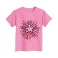 thumbnail image 4 of FamilyThread Children's Casual Loose T-shirt American Flag 4th of July Bow Style Summer Comfortable Short Sleeved Round Neck Top For 3-15Y, 4 of 4