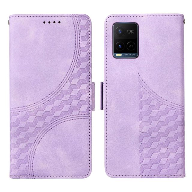Funda GANGXUN para Vivo Y21s con diseño acolchado elegante, cuero PU, protección total y ajuste preciso