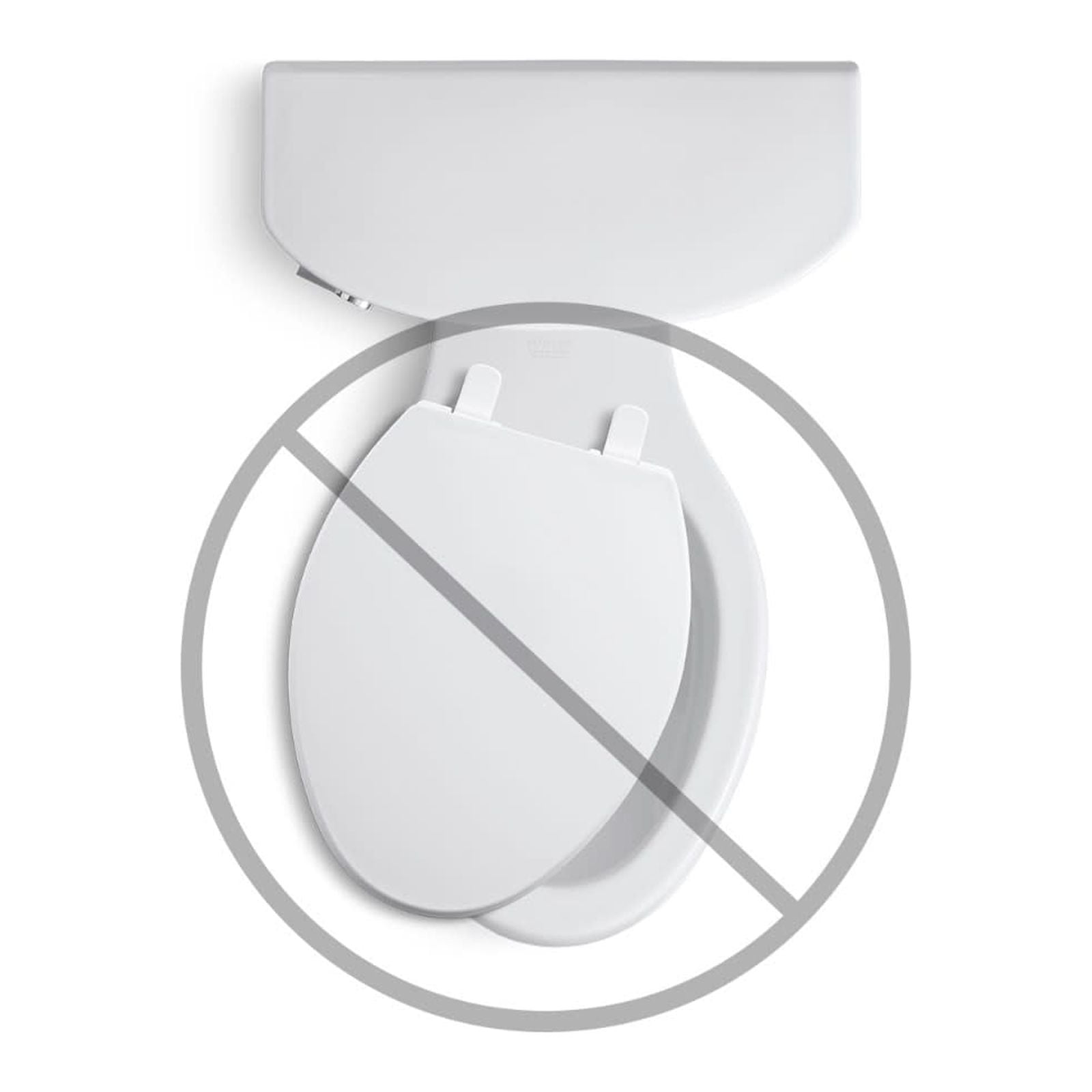 Kohler K-4774-47 Brevia Quick-Release Elongated Toilet Seat - Almond