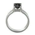 thumbnail image 4 of 2.20 CTW 14K White Gold Black Diamond Ring with Diamonds Bridge Vintage Promise, 4 of 4