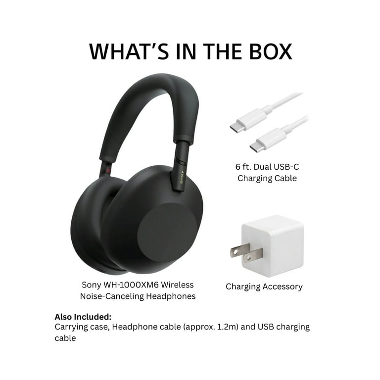 Sony WH-1000XM6 Wireless Noise-Canceling Headphones with QN3