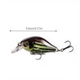 thumbnail image 2 of MInHoues Floating Crankbait Lure 2.17", Hard Plastic Fishing Bait with Treble Hooks, Realistic Wobbling Artificial Swimbaits for Bass and Panfish, Freshwater Saltwater Tackle, 2 of 4