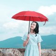 thumbnail image 1 of IFANLANDOR Folding Umbrellas Red 1Set Reflect Light Outdoor Use for Sunny Days, 1 of 4