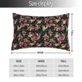 thumbnail image 2 of KLL Rose Flowers Pillow Covers Envelope Closure,Super Soft and Cozy Fuzzy Fleece Pillow Case Cover (No pillow core） 16"x24", 2 of 5