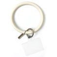 thumbnail image 1 of Key Ring Flexible Soft Silicone Round Wristbands Key Chain for Men Women, 1 of 7