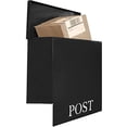 thumbnail image 5 of NACH Stanley Classic Post Large Mailbox, Outside Mailbox with Max Rust Protection, Modern Mailbox Wall Mount, Black, 11.9x6x12.7 inches, UH-1000BLK-A, 5 of 5
