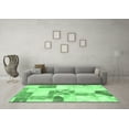 thumbnail image 3 of Ahgly Company Indoor Square Patchwork Emerald Green Transitional Area Rugs, 4' Square, 3 of 4