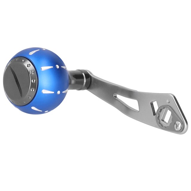 Versatility Reel Single Rocker Handle, Two-Color Oxidized Ball Shape Low-profile Reel Handle, Single Reel Handle, for Salt Water Outdoors Freshwater Fishing black,blue,golden