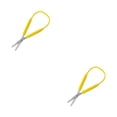 thumbnail image 2 of Guardoinrt Safety Sturdy Elastic Stationery Scissors Multi-functional Self-Opening Office Paper Shear Teens Students Yellow 2Set, 2 of 6
