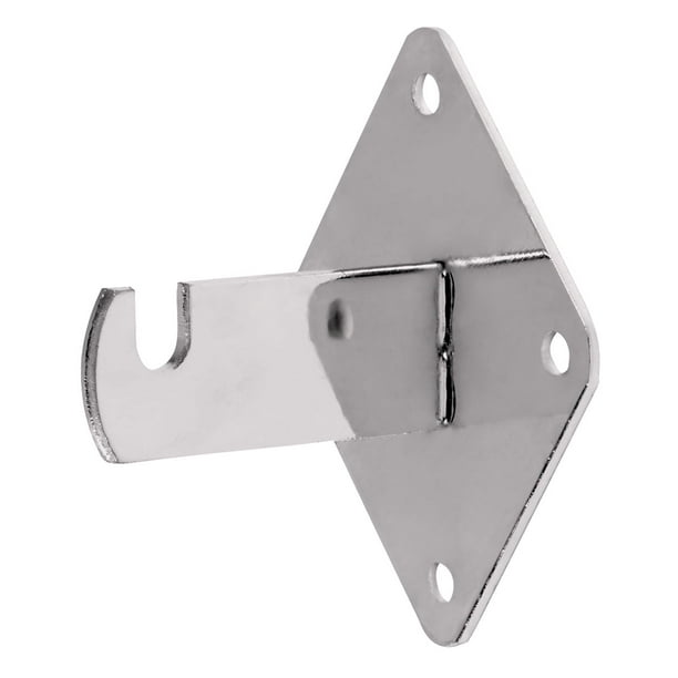 Grid Wall Mount Brackets for Wire Gird and Slatgrid Panels Chrome