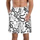 thumbnail image 1 of Balery Hand Drawn Snake Traje de Baño Estilo Hawaiano para Hombre, Shorts de Secado Rápido con Bolsillos-Large, 1 of 6