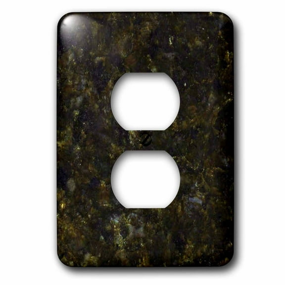 3dRose, Uba Tuba granite print, 2 plug outlet cover