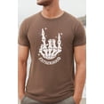 thumbnail image 2 of Father's Day Gift Fatherhood Skeleton Hand Tee T-Shirt, 2 of 3