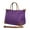 Purple, variant on Nylon Large Shopping Tote w/ Nylon Shoulder Strap - Fuchsia - BG-HD1294FU