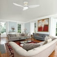 thumbnail image 5 of Smaair 45" 3 Blade Flush Mount Smart Ceiling Fan with LED Light Kit & Remote, 5 of 6