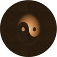 thumbnail image 1 of Ahgly Company Machine Washable Indoor Round Transitional Red Brown Area Rugs, 3' Round, 1 of 7