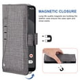 thumbnail image 3 of Compatible avec Google Pixel 3 Étui Portefeuille en Cuir à Rabat Porte-Cartes Support Accessoires pour Cellulaire Porte-Monnaie Fente pour Pièce d'Identité de Crédit Étuis de Téléphone pour Pixel1 Femmes Hommes Gris, 3 of 5