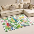 thumbnail image 2 of Coolnut Lightweight Soft Area Rugs 31x20 Inch, Beautiful Parrot Flowers Floor Mat Doormat for for Rooms Entrance Hardwood Floor Living Room 2'7" x 1'8"） Nursery Rugs, 2 of 6