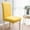 Yellow, variant on LuxeLiving Solid Color Chair Cover, Brushed High Elastic Seat Cover, Stain-Resistant Slipcover, Polyester Spandex Material, Soft Comfortable, Dining Chair Use, 360-Degree Protection