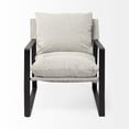 thumbnail image 2 of Ash Gray and Black Metal Sling Chair, 2 of 5
