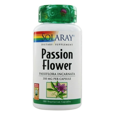 Solaray - Passion Flower 350 mg. - 100 Capsules (Best Passion Flower Supplement)