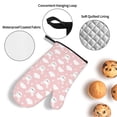 thumbnail image 3 of Honeii Rabbit And Cloud Pattern Oven Mitts and Pot Holders, Silicone Oven Gloves,500 F Heat Resistant Oven Mitts Sets, 4PCS, 3 of 6