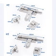 thumbnail image 4 of Door Security Slide Latch Lock, Keyless Entry Door Lock, Thickened Stainless Steel Sliding Door Lock, Easy to Install Gate,8 in, 4 of 5