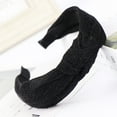 thumbnail image 2 of WTXUE Headbands for Women, Fashion Bow Knot Women Bright Silk Head Hoop Simple Sweet Girls Hair Headbands, 4# Black, 2 of 2
