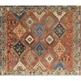 thumbnail image 1 of Ahgly Company Indoor Rectangle Traditional Dark Sienna Brown Persian Area Rugs, 3' x 5', 1 of 6