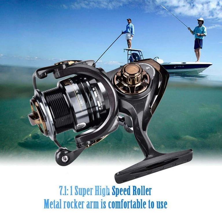 HEQIE-YONGP Fishing Reels 14+1 BB Double Spool Fishing Reel 5.5:1 Gear  Ratio High Speed Spinning Reel Carp Fishing Reels Spinning Reel (Color,  Spool Capacity : 5000 Series) : : Sports & Outdoors