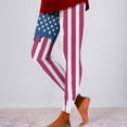 thumbnail image 4 of WILLBEST Leggings Con Estampado Tie Dye Del Día de La Independencia Para Mujer, Pantalones de Yoga de Cintura Alta, Para Entrenamiento, Correr, Atléticos, Elásticos y Cómodos Mediana, 4 of 5