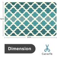 thumbnail image 2 of Moroccan Pattern The Emerald Tones Bath Rugs 16x24 Inch Non Slip Bath Mat Quick Dry Absorbent Thin Bath Rug Fit Under Door Washable Bath Floor Rugs for Bathroom Bathtub Shower Sink,Multi 9, 2 of 6