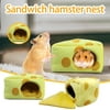 Pet Soft And Comfortable Cheese Pet Bed Small Hamster Pet Room Dog toys Cat toys Funny cat and dog toy