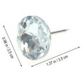 thumbnail image 3 of CIMAXIC 30Pcs 25mm Rhinestone Crystal Buttons with Metal Loop Round Buttons for Sewing Sofa Upholstery Button DIY Crafts Decoration,0.98"X0.98"X1.34", 3 of 4