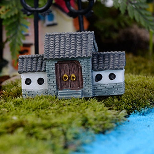 Dollhouse Miniatures DIY House Villa Woodland Fairy Planter Garden Home DecorFEH 
